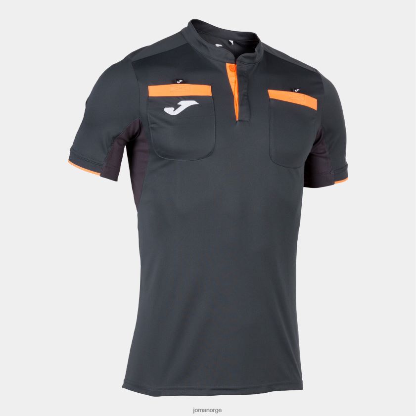 nei Joma skjorte kortermet dommer mørkegrå FBD0T01465 menn