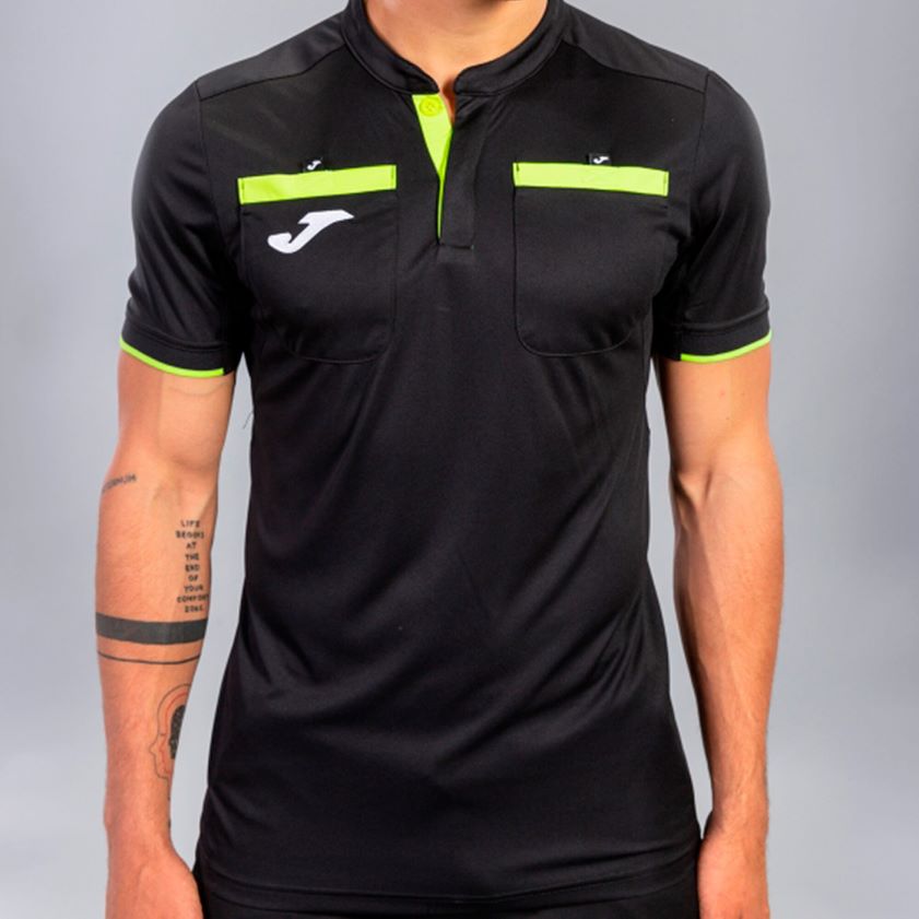 nei Joma skjorte kortermet dommer svart FBD0T01282 menn
