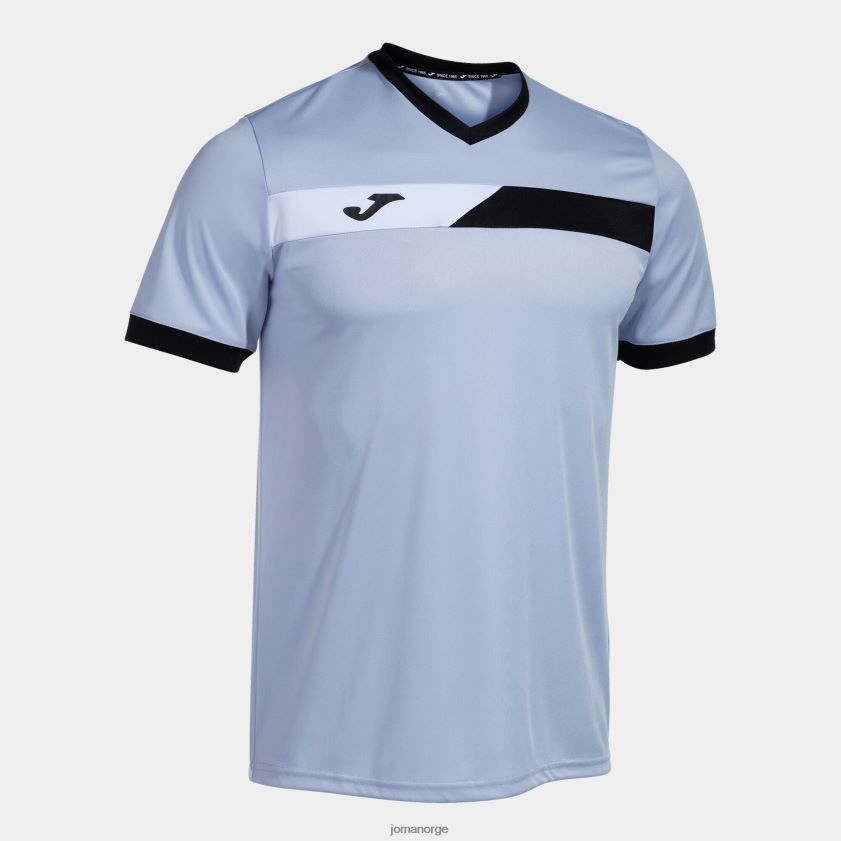 nei Joma skjorte kortermet domstol himmelblå marineblå hvit FBD0T0158 menn