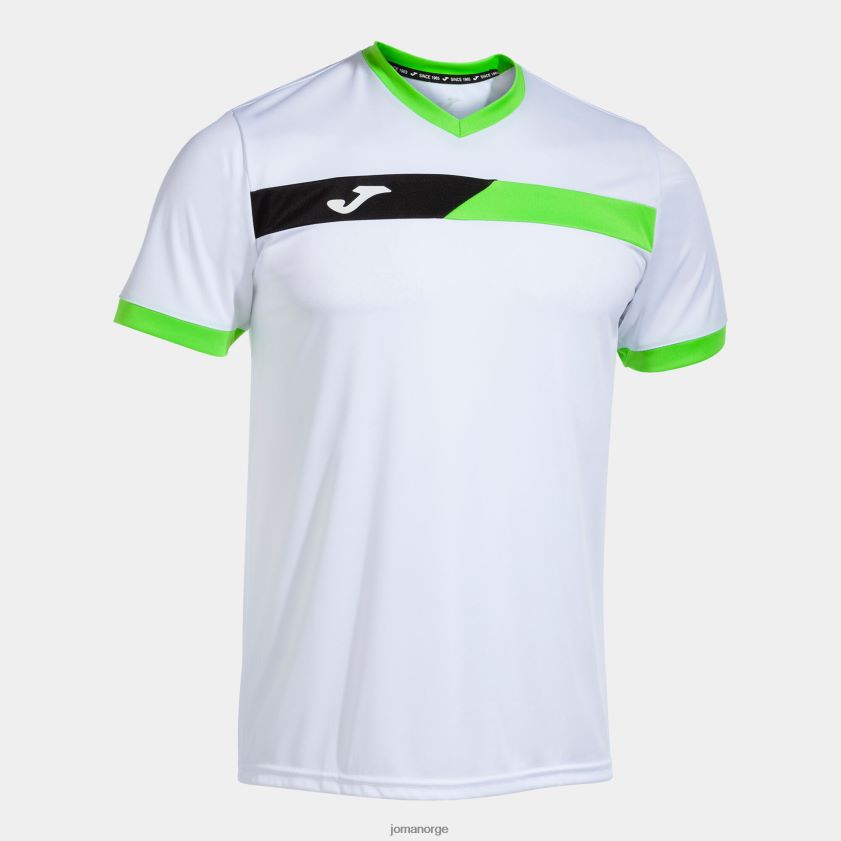 nei Joma skjorte kortermet domstol hvit fluorescerende grønn svart FBD0T03221 menn