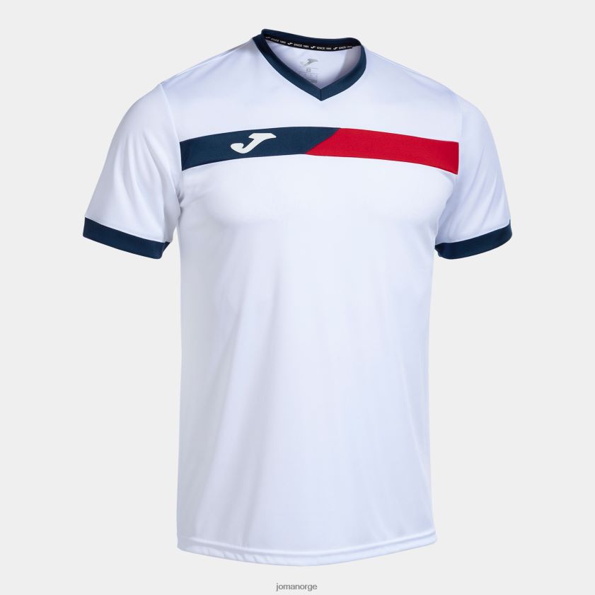nei Joma skjorte kortermet domstol hvit rød marineblå FBD0T04233 menn