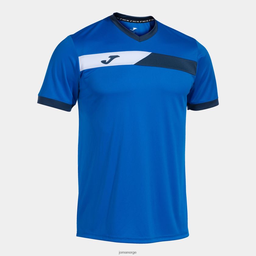 nei Joma skjorte kortermet domstol kongeblå marineblå hvit FBD0T0777 menn