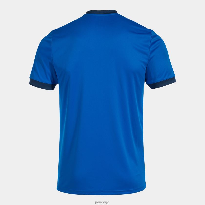 nei Joma skjorte kortermet domstol kongeblå marineblå hvit FBD0T0777 menn