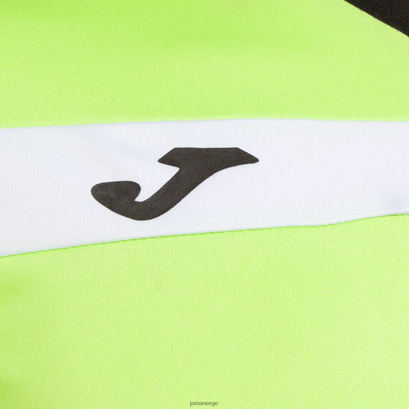nei Joma skjorte kortermet domstol lime svart hvit FBD0T03222 menn