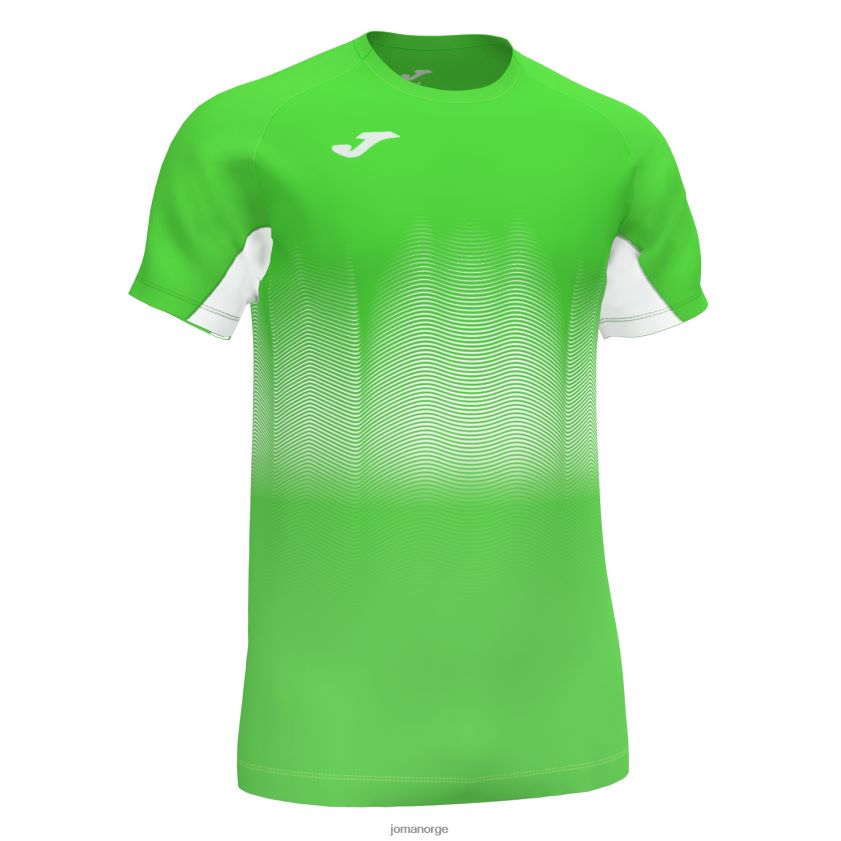 nei Joma skjorte kortermet elite vii fluorescerende grønn hvit FBD0T03021 menn