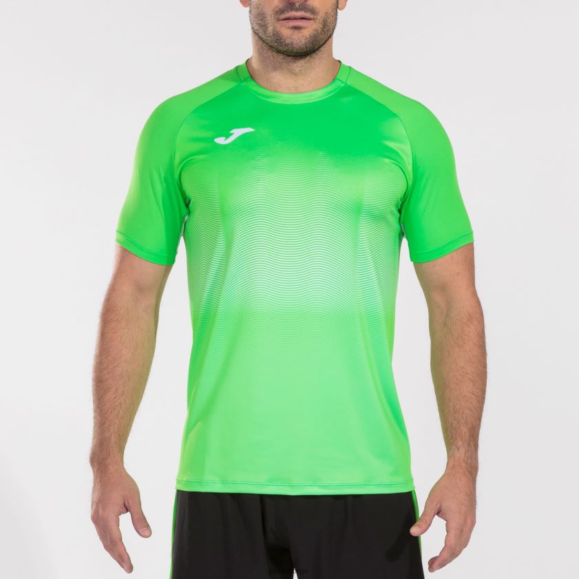 nei Joma skjorte kortermet elite vii fluorescerende grønn hvit FBD0T03021 menn