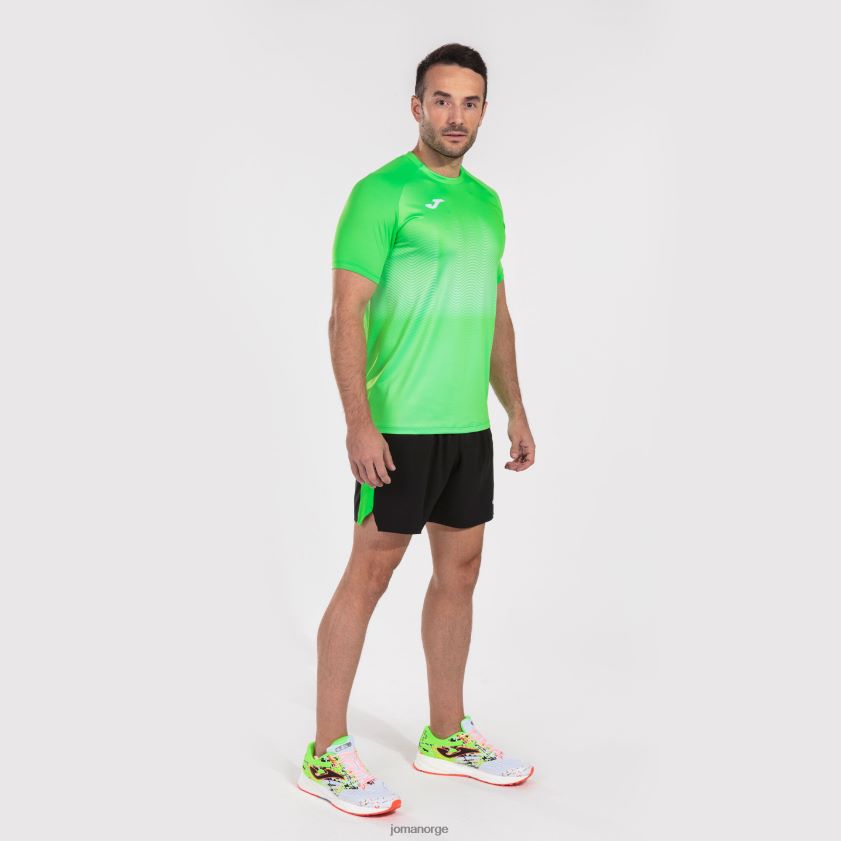 nei Joma skjorte kortermet elite vii fluorescerende grønn hvit FBD0T03021 menn