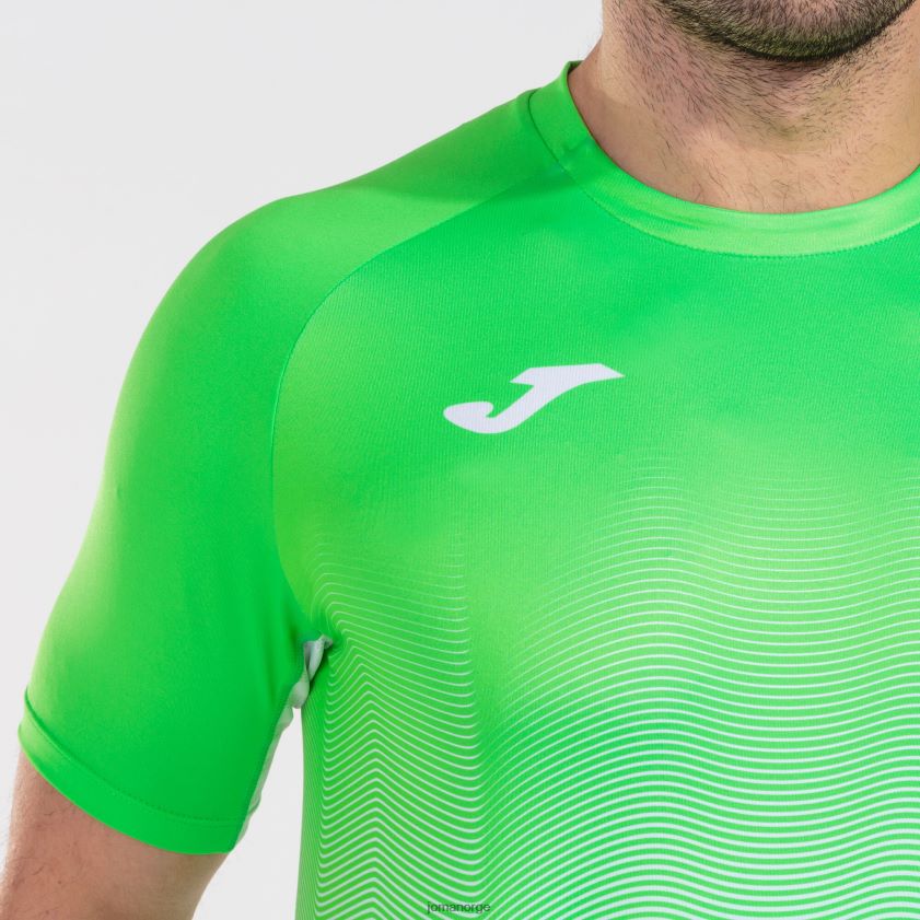 nei Joma skjorte kortermet elite vii fluorescerende grønn hvit FBD0T03021 menn
