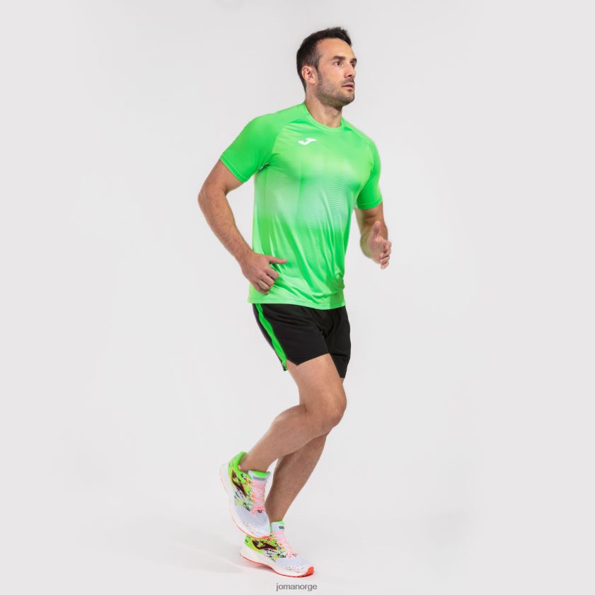 nei Joma skjorte kortermet elite vii fluorescerende grønn hvit FBD0T03021 menn