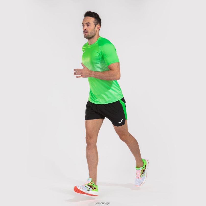 nei Joma skjorte kortermet elite vii fluorescerende grønn hvit FBD0T03021 menn
