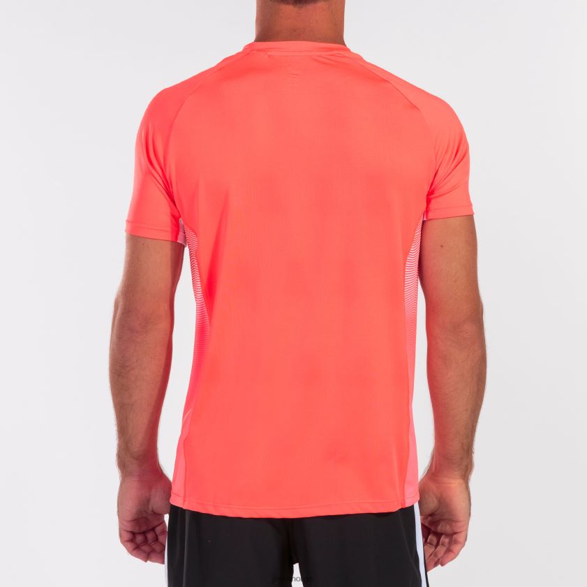 nei Joma skjorte kortermet elite vii fluorescerende korallhvit FBD0T04355 menn