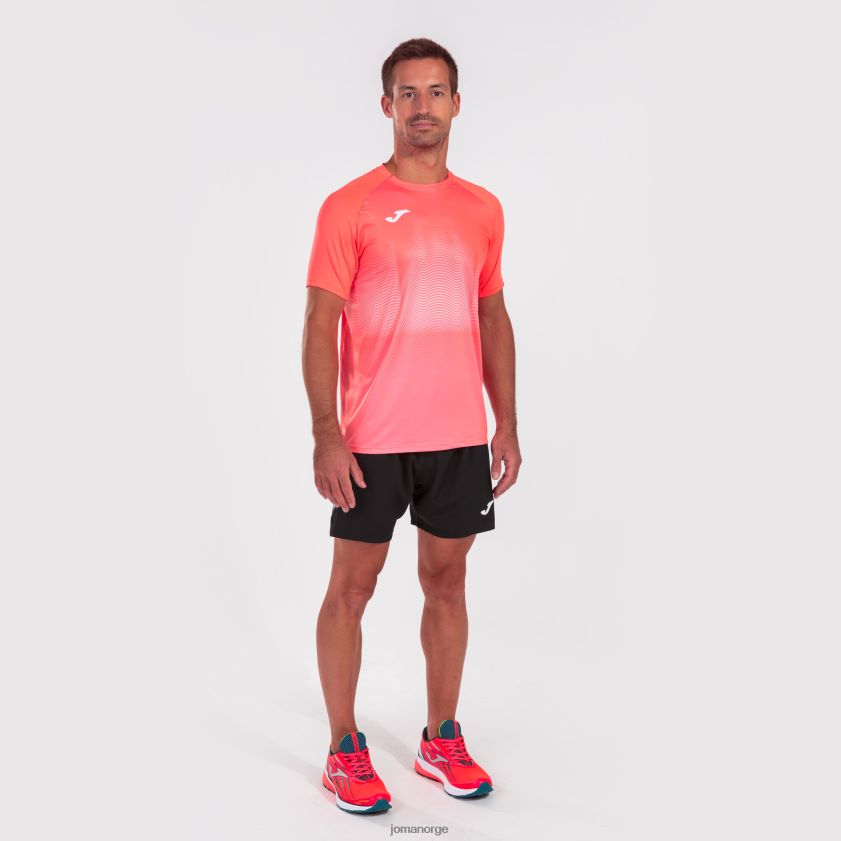nei Joma skjorte kortermet elite vii fluorescerende korallhvit FBD0T04355 menn