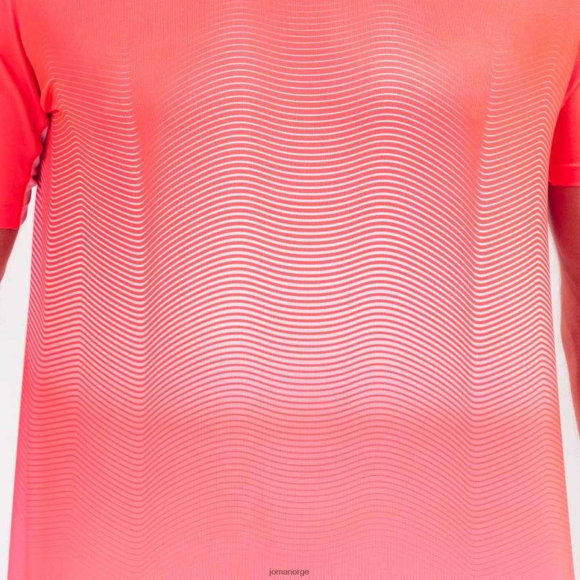 nei Joma skjorte kortermet elite vii fluorescerende korallhvit FBD0T04355 menn