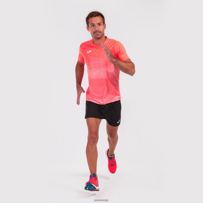 nei Joma skjorte kortermet elite vii fluorescerende korallhvit FBD0T04355 menn