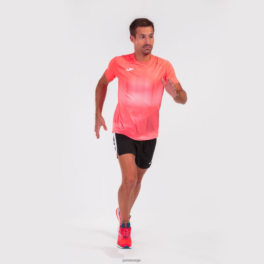 nei Joma skjorte kortermet elite vii fluorescerende korallhvit FBD0T04355 menn