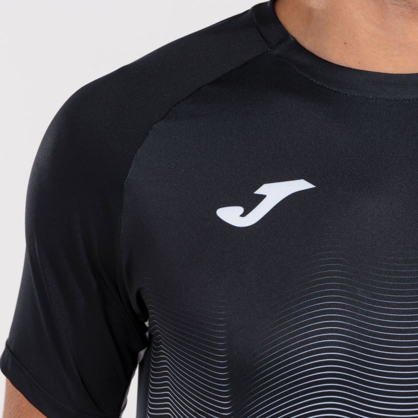 nei Joma skjorte kortermet elite vii svart hvit grå FBD0T0287 menn