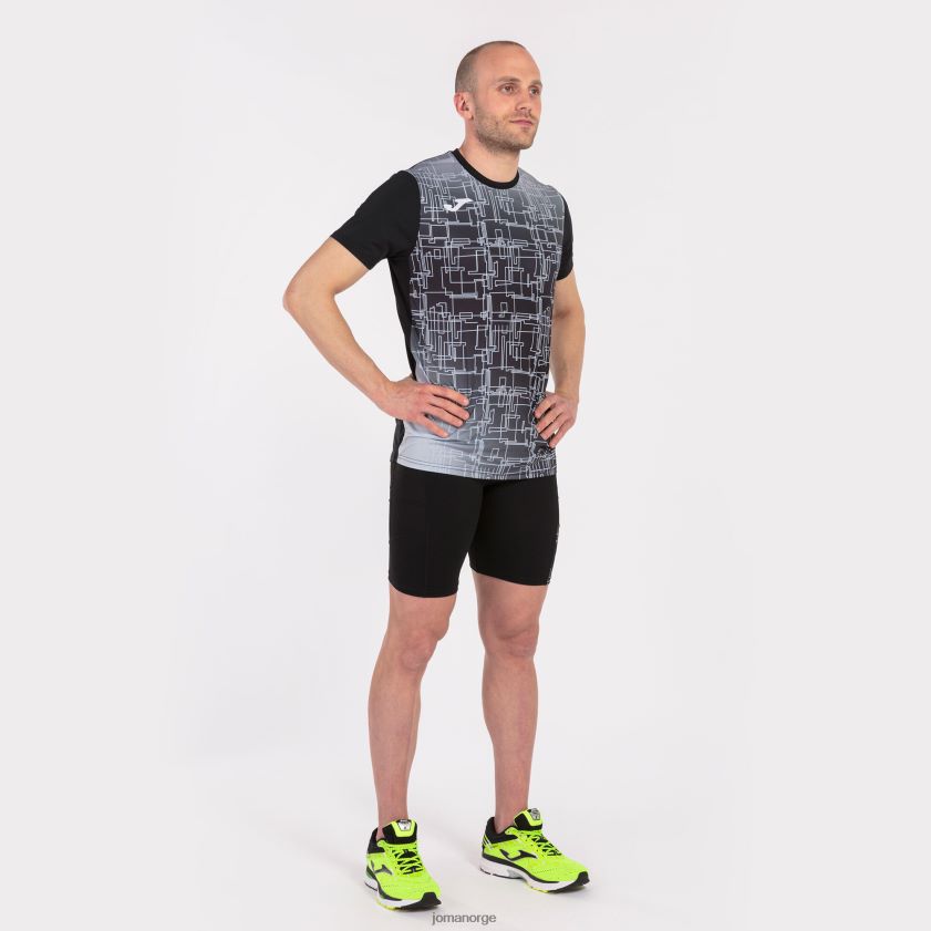 nei Joma skjorte kortermet elite viii svart FBD0T0985 menn