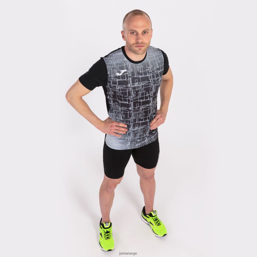 nei Joma skjorte kortermet elite viii svart FBD0T0985 menn