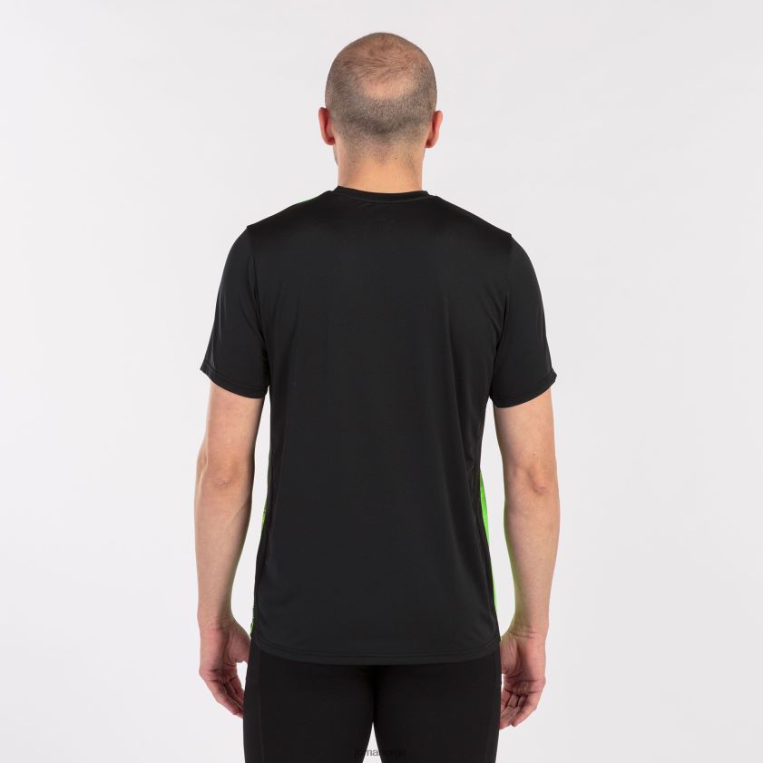 nei Joma skjorte kortermet elite viii svart fluorescerende grønn FBD0T04661 menn