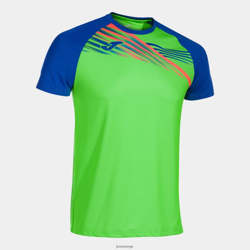 nei Joma skjorte kortermet elite x fluorescerende grønn kongeblå FBD0T0239 menn