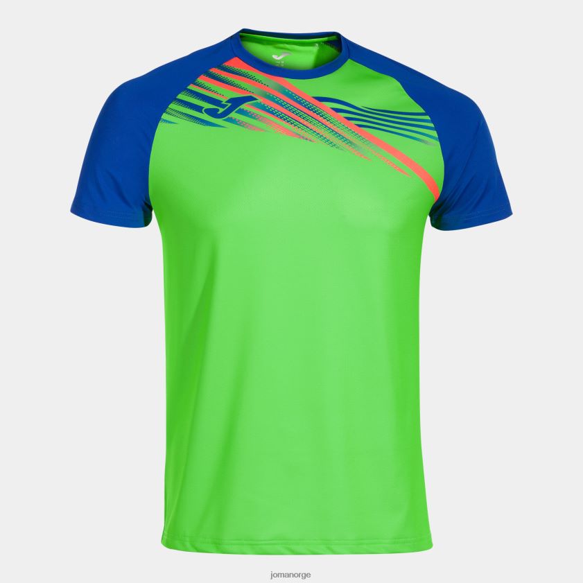 nei Joma skjorte kortermet elite x fluorescerende grønn kongeblå FBD0T0239 menn