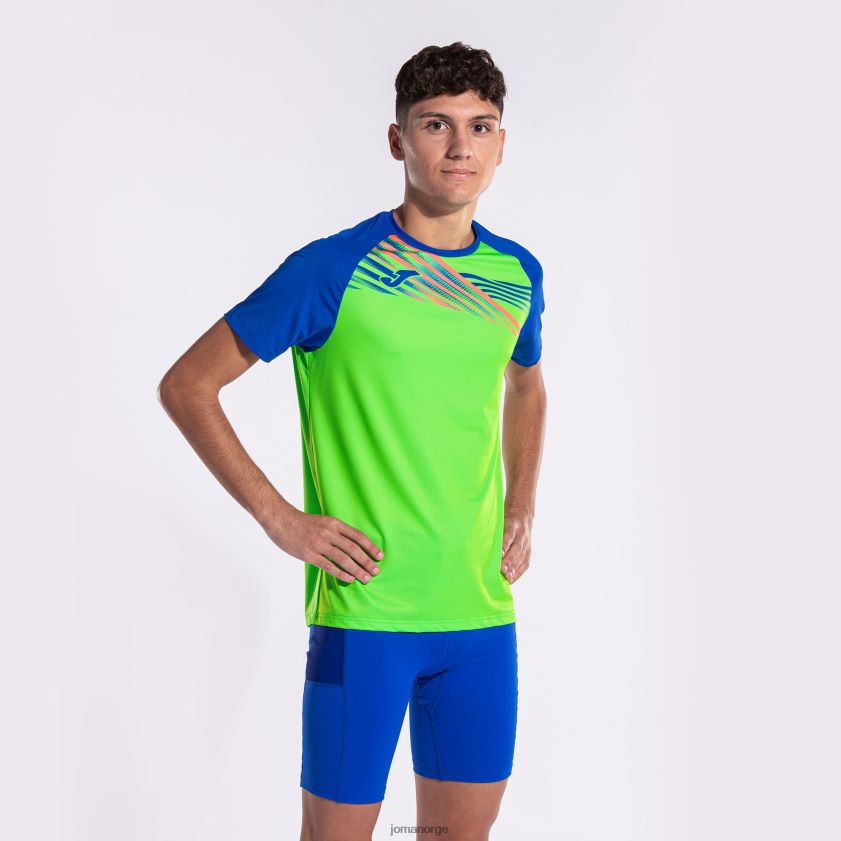 nei Joma skjorte kortermet elite x fluorescerende grønn kongeblå FBD0T0239 menn