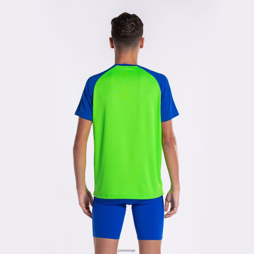 nei Joma skjorte kortermet elite x fluorescerende grønn kongeblå FBD0T0239 menn