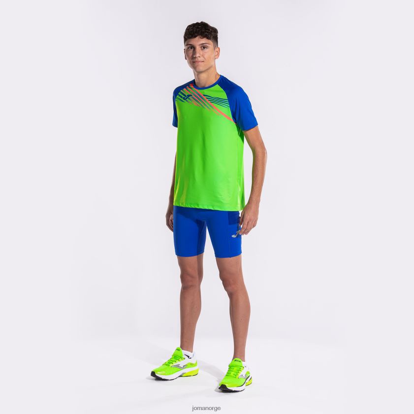 nei Joma skjorte kortermet elite x fluorescerende grønn kongeblå FBD0T0239 menn