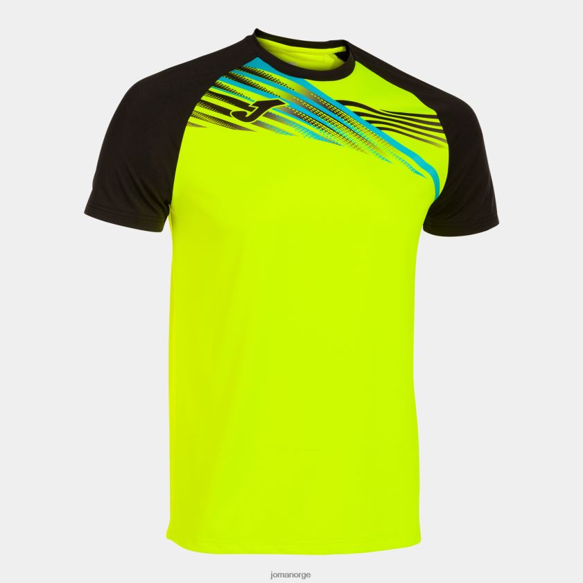 nei Joma skjorte kortermet elite x fluorescerende gul svart FBD0T0896 menn
