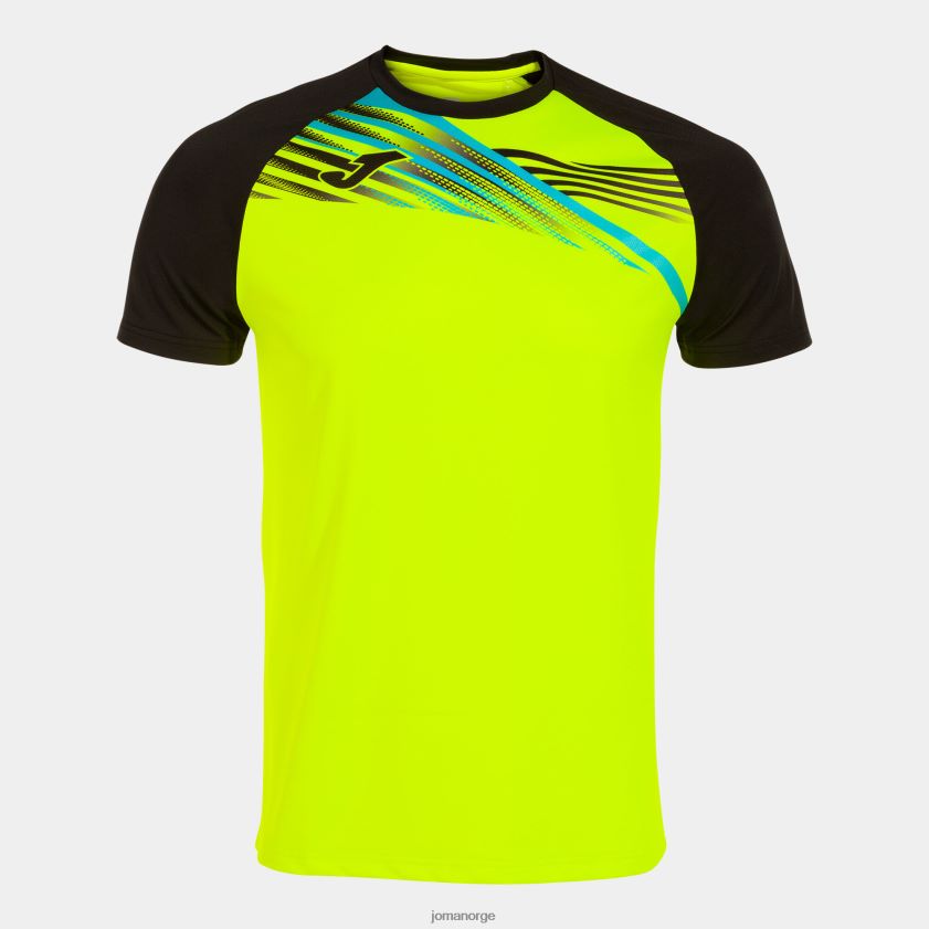 nei Joma skjorte kortermet elite x fluorescerende gul svart FBD0T0896 menn