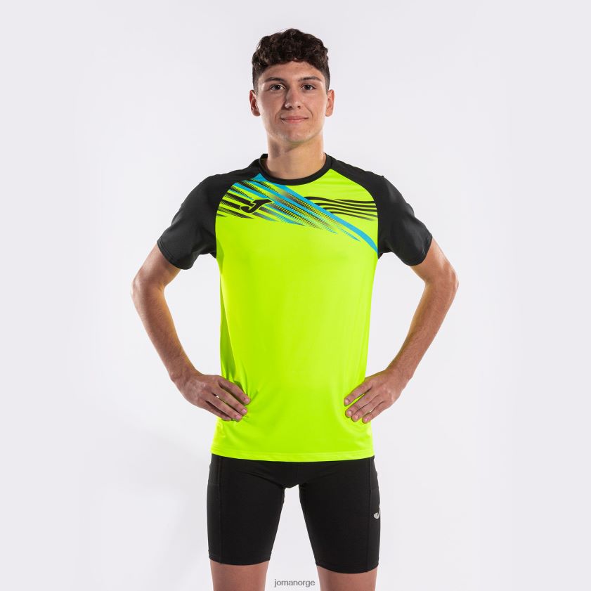 nei Joma skjorte kortermet elite x fluorescerende gul svart FBD0T0896 menn