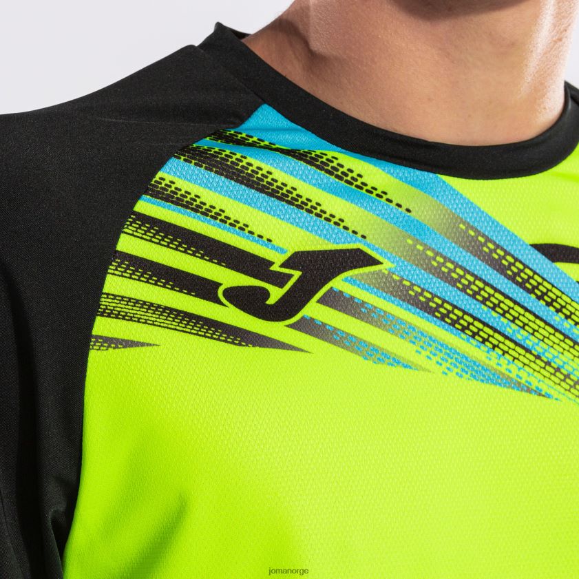 nei Joma skjorte kortermet elite x fluorescerende gul svart FBD0T0896 menn