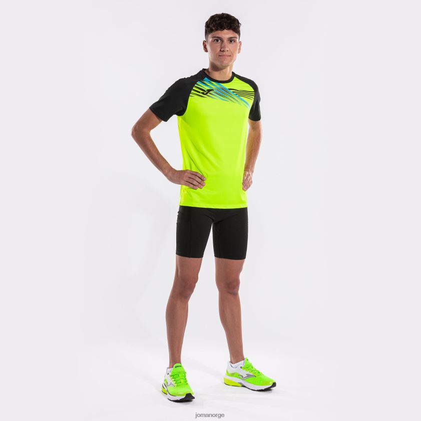 nei Joma skjorte kortermet elite x fluorescerende gul svart FBD0T0896 menn