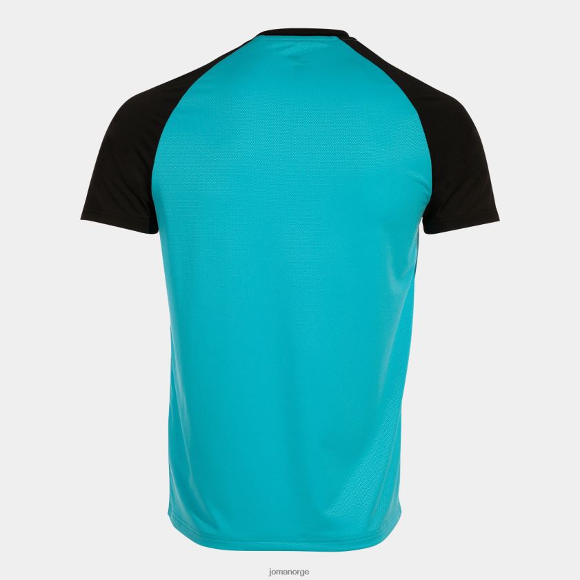 nei Joma skjorte kortermet elite x fluorescerende turkis svart FBD0T0404 menn