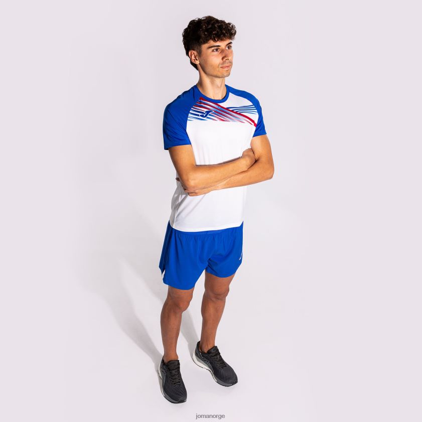 nei Joma skjorte kortermet elite x hvit kongeblå FBD0T0639 menn