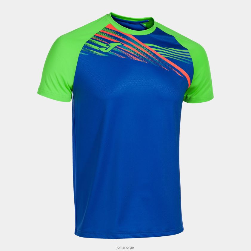 nei Joma skjorte kortermet elite x kongeblå fluorescerende grønn FBD0T01093 menn