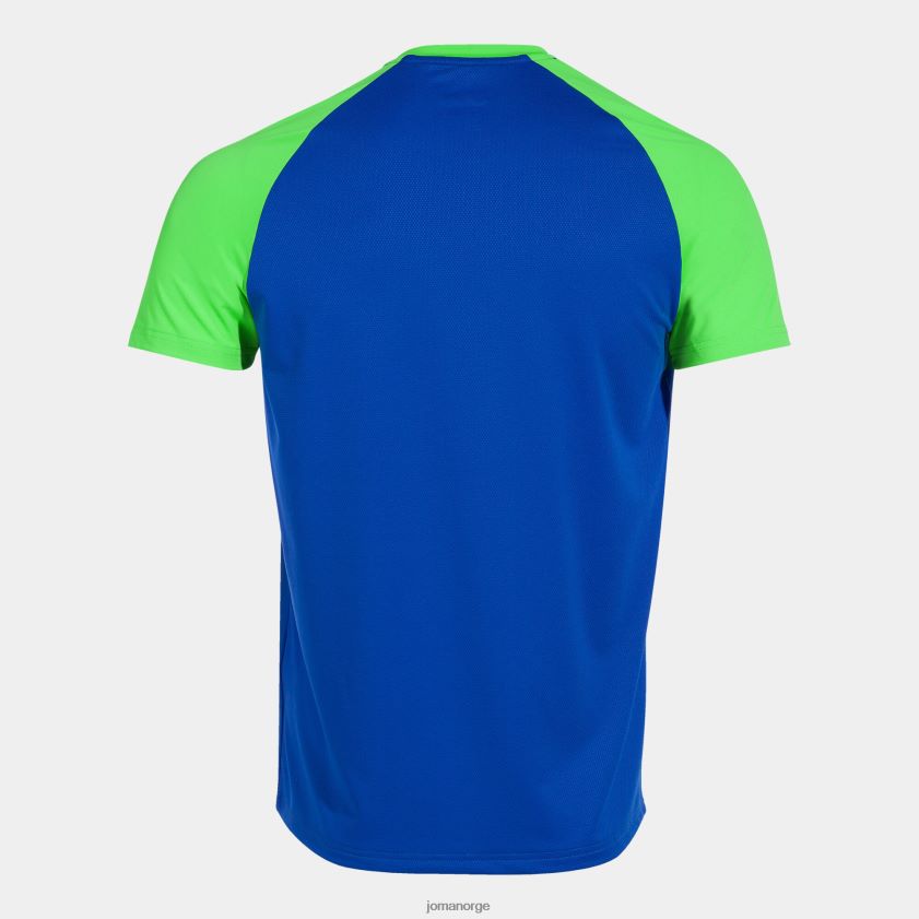 nei Joma skjorte kortermet elite x kongeblå fluorescerende grønn FBD0T01093 menn