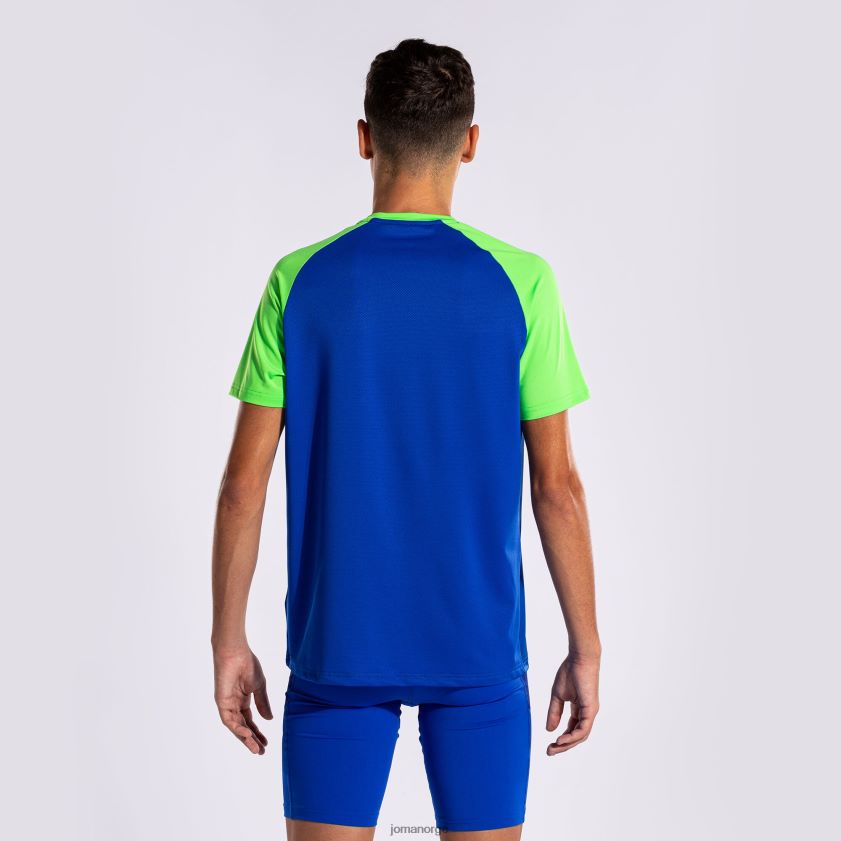 nei Joma skjorte kortermet elite x kongeblå fluorescerende grønn FBD0T01093 menn