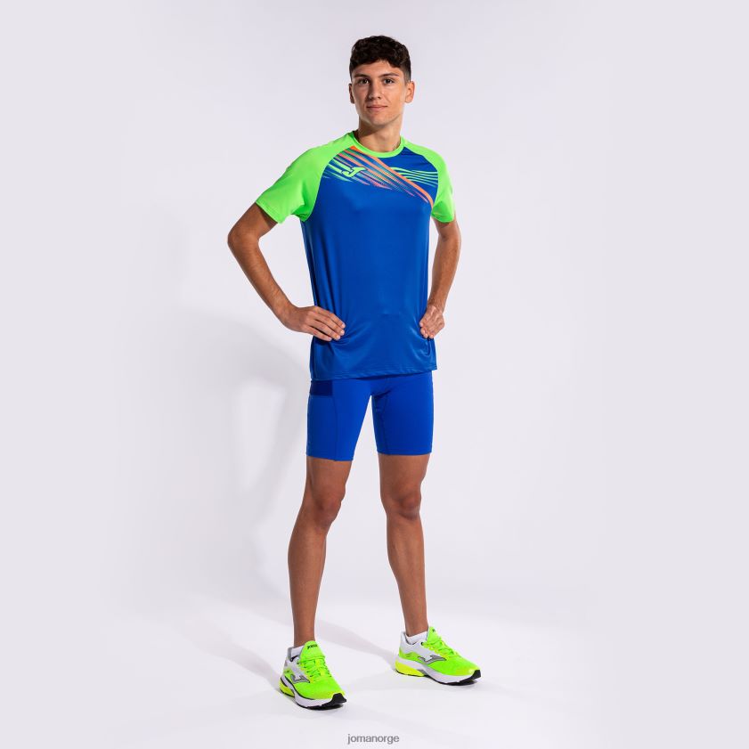nei Joma skjorte kortermet elite x kongeblå fluorescerende grønn FBD0T01093 menn