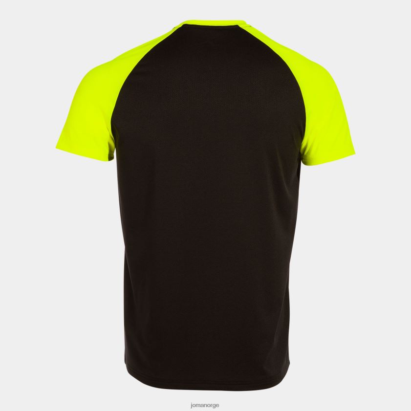 nei Joma skjorte kortermet elite x svart fluorescerende gul FBD0T03203 menn