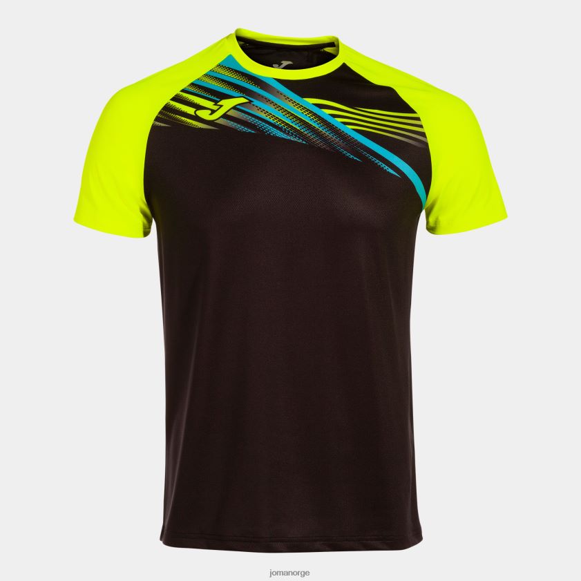 nei Joma skjorte kortermet elite x svart fluorescerende gul FBD0T03203 menn