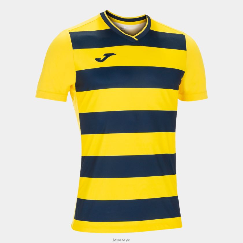 nei Joma skjorte kortermet europa iv gul marineblå FBD0T04399 menn