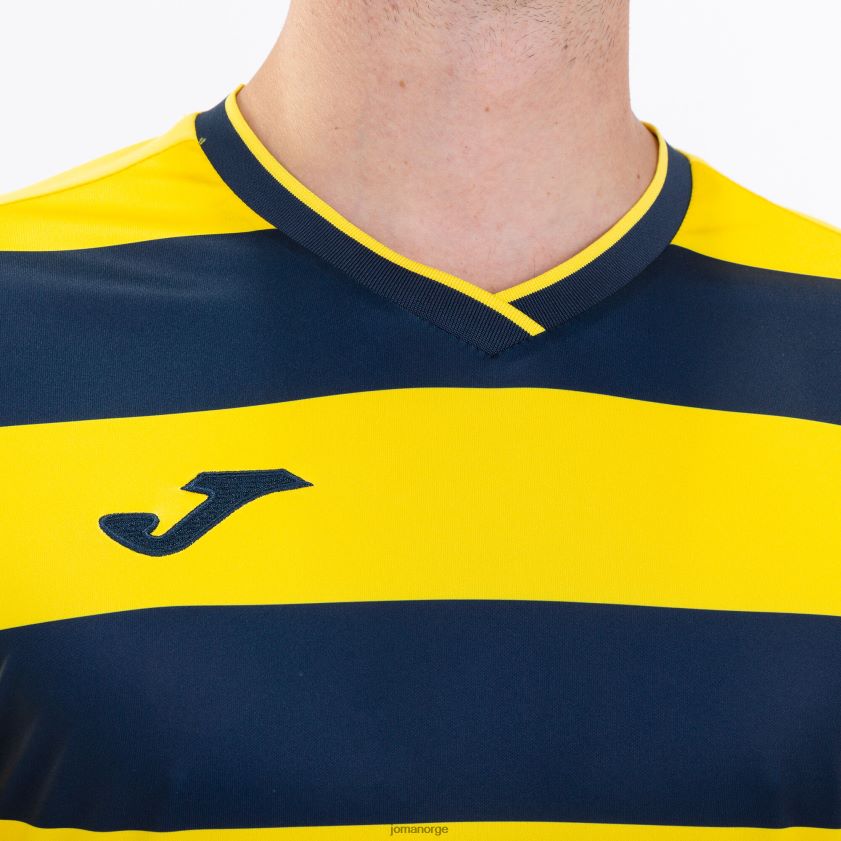 nei Joma skjorte kortermet europa iv gul marineblå FBD0T04399 menn