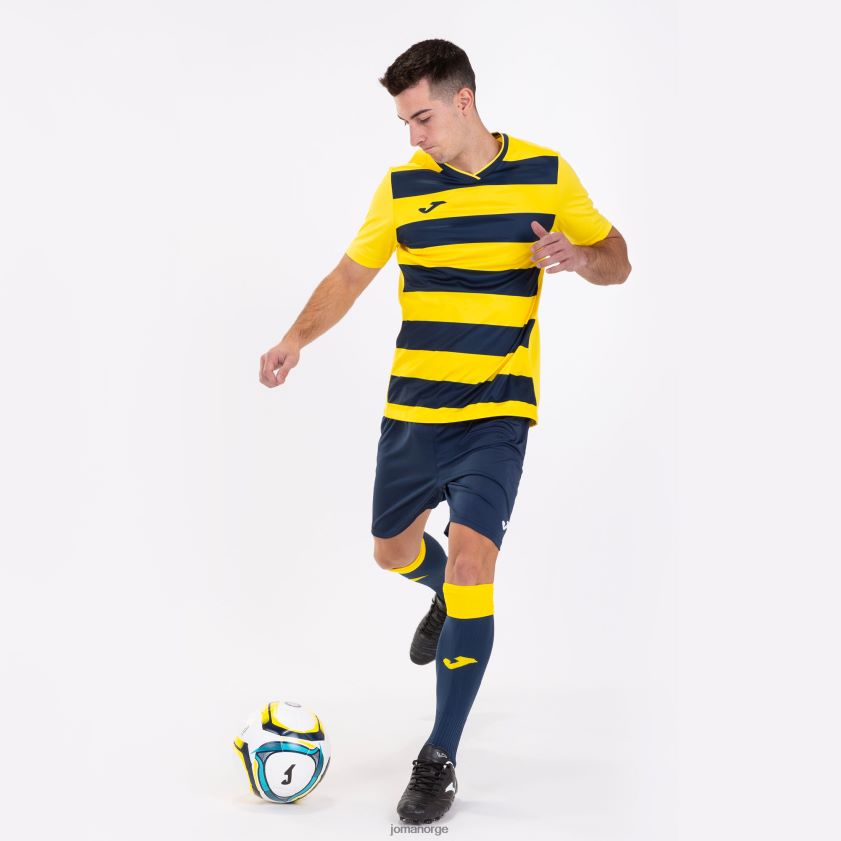 nei Joma skjorte kortermet europa iv gul marineblå FBD0T04399 menn
