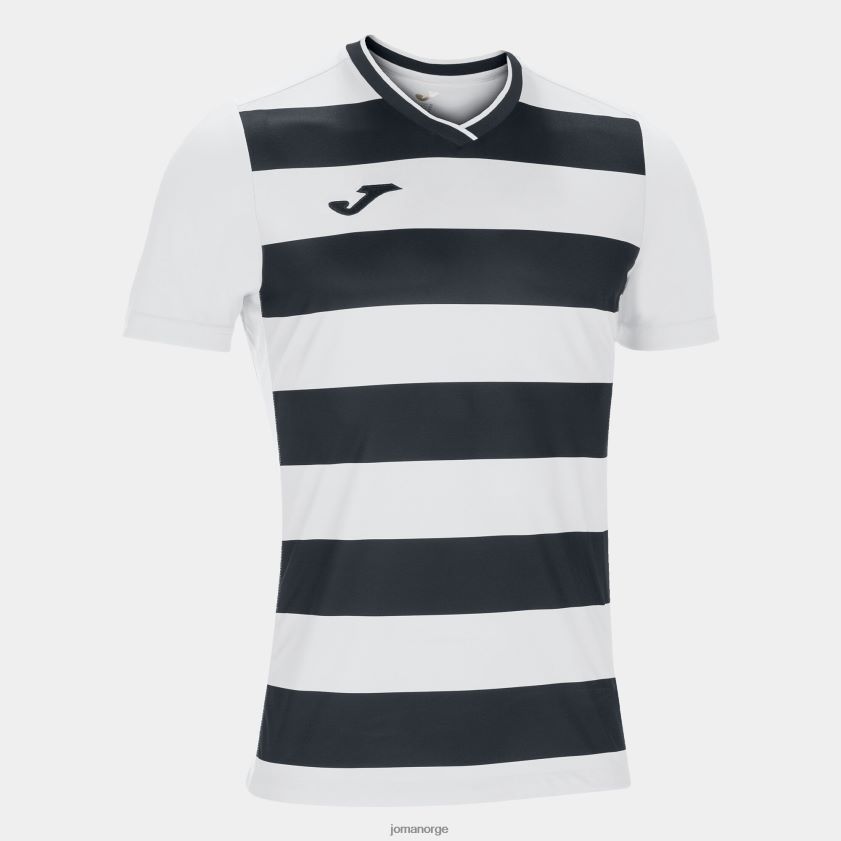nei Joma skjorte kortermet europa iv hvit svart FBD0T01524 menn