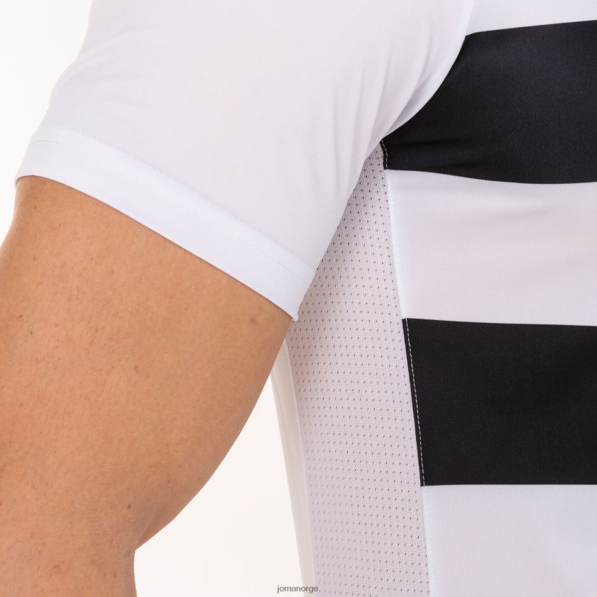 nei Joma skjorte kortermet europa iv hvit svart FBD0T01524 menn