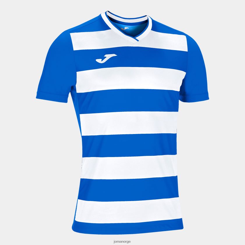 nei Joma skjorte kortermet europa iv kongeblå hvit FBD0T03133 menn