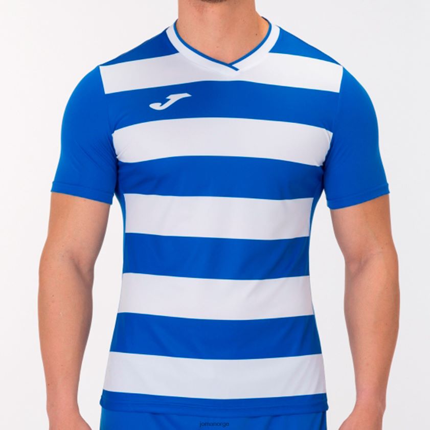 nei Joma skjorte kortermet europa iv kongeblå hvit FBD0T03133 menn