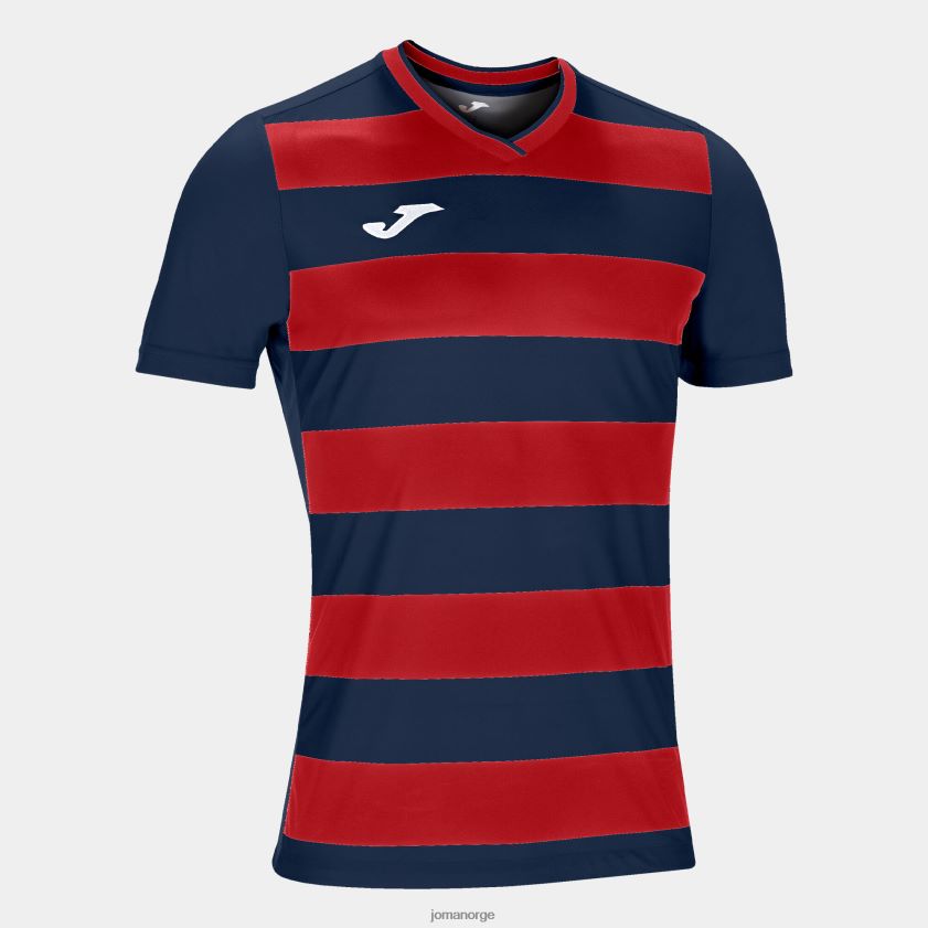 nei Joma skjorte kortermet europa iv marineblå rød FBD0T03130 menn