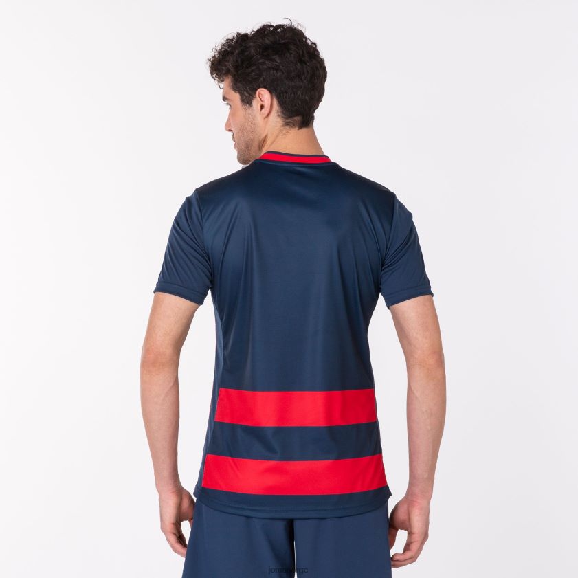 nei Joma skjorte kortermet europa iv marineblå rød FBD0T03130 menn